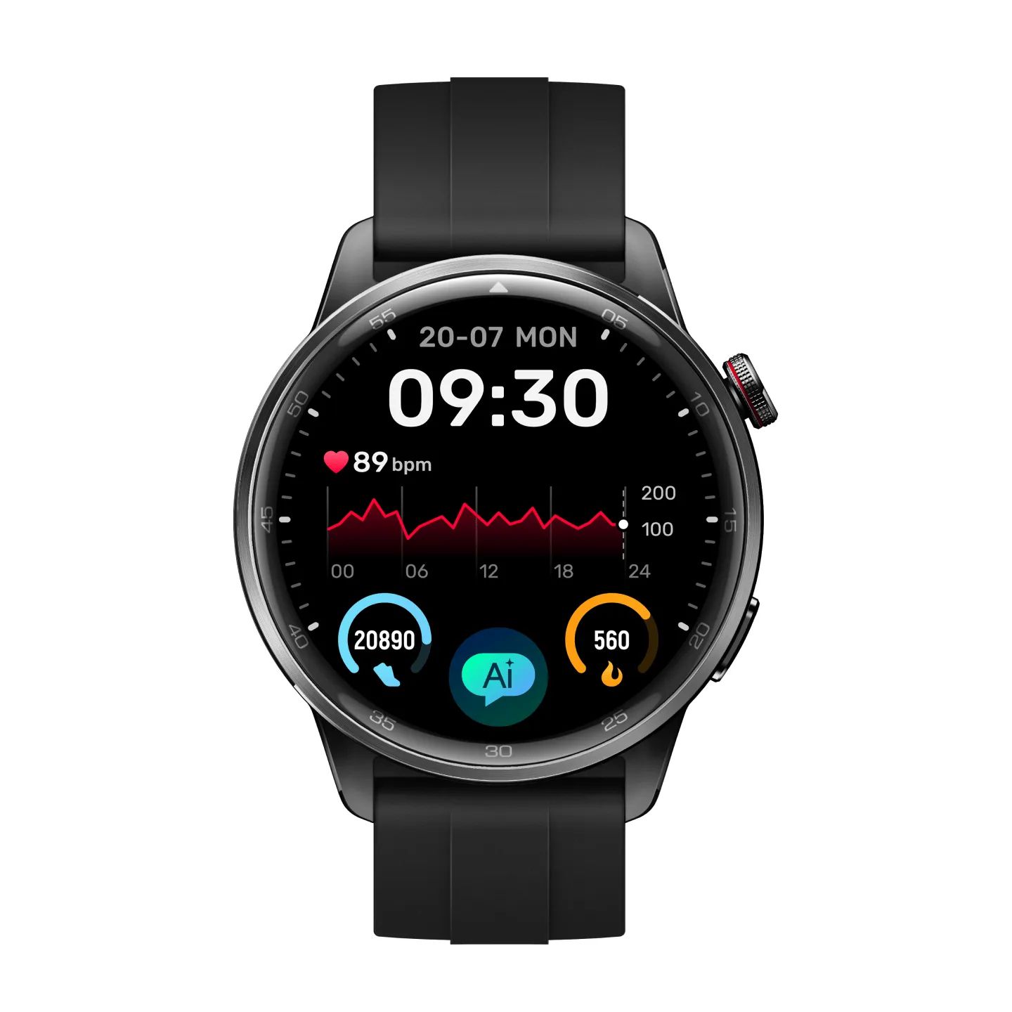 realme Watch S2 Smartwatch - 1.43" AMOLED - Black