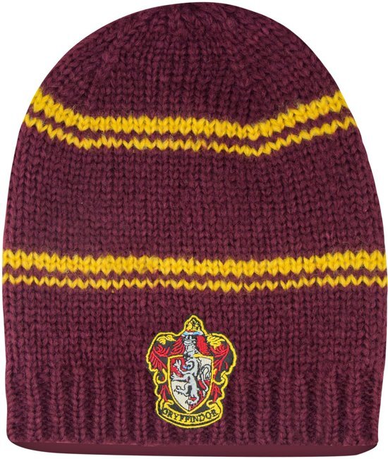 Harry Potter - Long Slouchy Beanie Gryffindor Purple and Gold