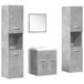 VidaXL Ensemble de meubles de salle de bain 5 pièces, Blanc, 420 mm de large