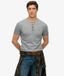 Superdry & Co T-shirt Henley à manches courtes en jersey slub Gris foncé Taille : XXL