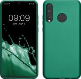 kwmobile hoesje geschikt voor Huawei P30 Lite - Back Cover - TPU - Metallic Donkergroen