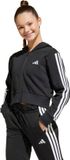 adidas Sportswear Essentials Ritshoodie Kids - Kinderen - Zwart