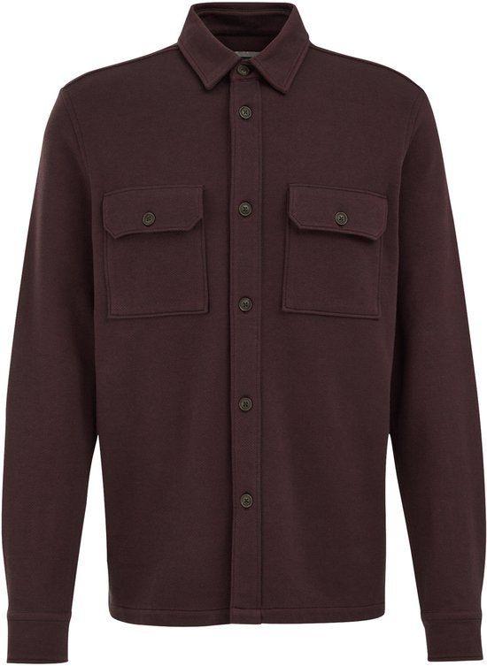 WE Fashion Heren overshirt Brown L Regular Fit Men