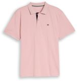 Tom Tailor Piqué poloshirt met geborduurd logo - Maat L - Twinkle Pink