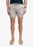Superdry Linnen Shorts Heren Ash Grey Chambray L