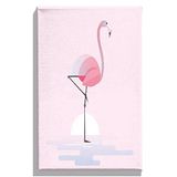 Homemania Afbeelding Flamingo-dieren voor woonkamer, slaapkamer, meerkleurig, 45 x 3 x 70 cm, HM20KNV45 x 70 – 163, polyester, hout