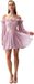 Trendyol Dusty Rose A-Lijn Volant Boho Geweven Chiffon Korte Avondjurk Tprss23El00096
