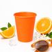 ECO Kartonnen drinkbekers 8oz 240ml orange - 100 Stuks