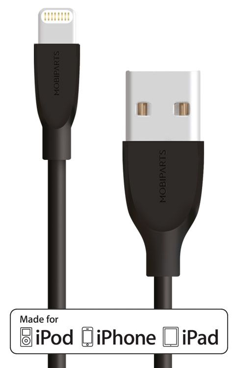 Mobiparts Apple Lightning to USB Cable 1m - Black