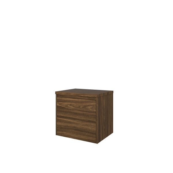 Proline Top badmeubelset 60x46x55.2cm Set afdekplaat en onderkast symmetrisch Cabana oak 1817243