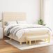 Maison Exclusive - Boxspringbed avec matelas, couleur crème, 140x190 cm, rembourré