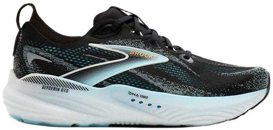 Brooks Glycerin GTS 22 Hardloopschoenen - Black/Atomizer/Blazing Orange - Maat 42.5 - Heren