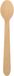 Papstar Koffielepel 110mm hout - 10 stuks