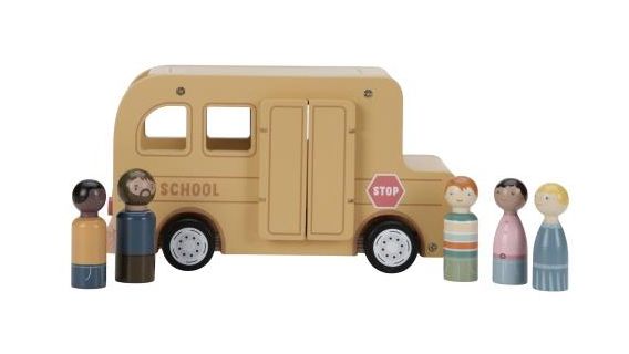 Little Dutch School Bus with Figures - Wooden Toy