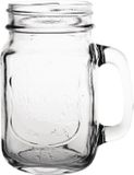 Olympia Mason Jar Drinkglazen Met Tekst 450ml (12 Stuks)