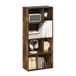 Furinno Daly 7-Cube Onregelmatige Kubussen Boekenkast, Boekenplank, Opbergorganizer, Amber Pine