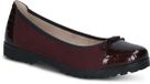 Caprice Dames Ballerina 9-22150-45 567 G-breedte Rood Leer Maat 38 EU