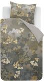 Kardol Flornatus dekbedovertrek - Eenpersoons - 140 x 200/220 cm - Katoen - Olive Green