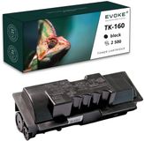 Evoke TK-160 zwarte inktcartridge, 2500 pagina's, compatibel met Kyocera FS1120