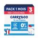 CARRYBOO - 150 gezonde en zeer absorberende luiers – maat 3 (4-9 kg) | 12 uur anti-lekken – zonder ongewenste stoffen – gemaakt in Frankrijk – betaalbare prijs – verpakking 1 maand