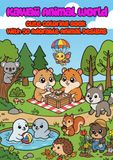 Kawaii Animal World Cute Coloring Book