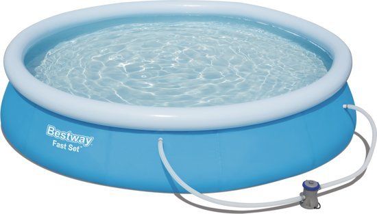Bestway Fast Set Opblaaszwembad Rond 366cm x 76cm - Blauw