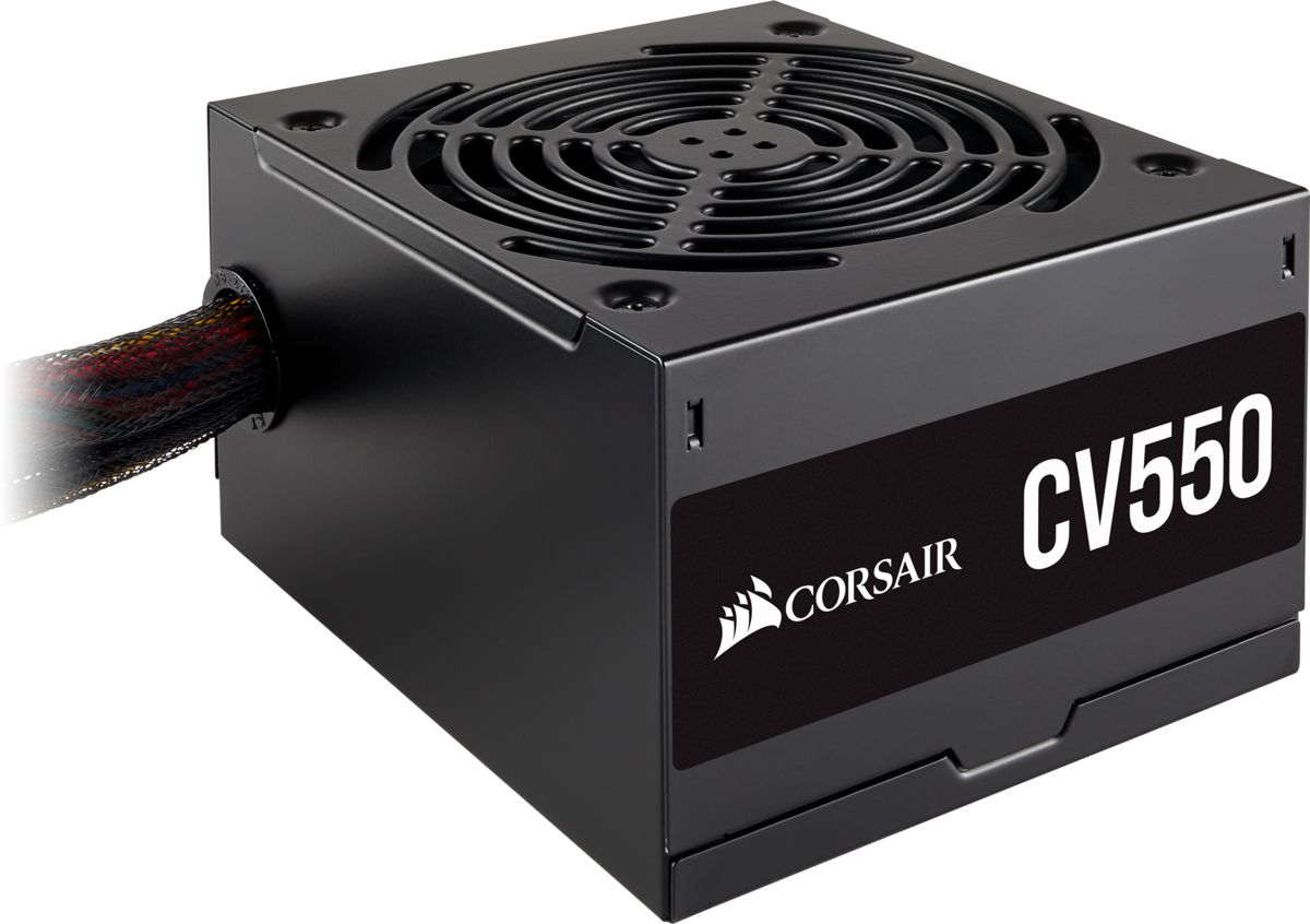 Corsair CV550 550W Power Supply - 80 Plus Bronze - Black