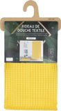 Urban Living Douchegordijn met ringen - okergeel - polyester - 180 x 200 cm
