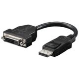Goobay DisplayPort - DVI-D Adapter - 0.2m - Black