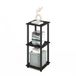 Furinno Turn-N-Tube Easy Assembly Stapelbare Boekenkast, Boekenplank, Espresso/Zwart