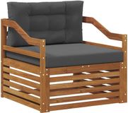vidaXL Buitensofa Natuurlijk en antraciet
