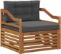 vidaXL Canapé d'extérieur naturel et anthracite