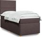 Maison Exclusive - Sommier à lattes de lit avec matelas Marron foncé 90x190 cm