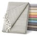 ECOMMERC3 Multifunctionele sprei, afmetingen 180 x 260 cm, multifunctionele sprei, linnen, decoratieve sprei voor bank of bed, licht en elegant