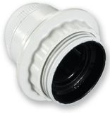 Elektrialine Electraline 70132 E27 fitting met schroefdraad + ring, wit