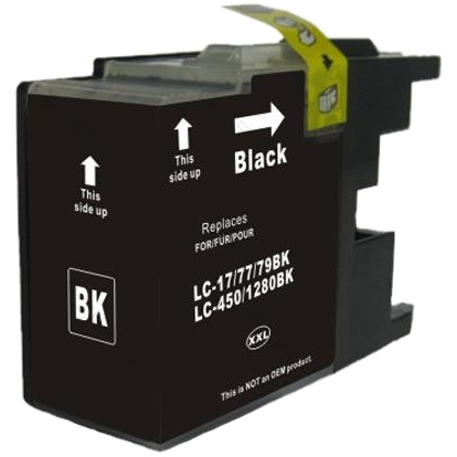 Huismerk Brother LC1280BK LC-1280BK inktcartridge zwart huismerk