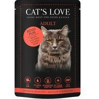 CAT'S LOVE Adult in gelei Classic rund puur met saffloerolie en paardenbloem 48x85 g