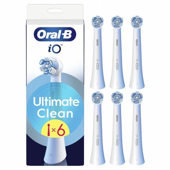 Oral-B iO Ultimate Clean Opzetborstels - Wit - 6 stuks
