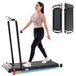 Tapis de course pour usage domestique, avec fonction d'inclinaison, double face, avec fonction de massage des pieds, moteur sans balai de 440W, vitesse 1-6 km/h, capacité de charge maximale 120 kg, tapis de course/jogging