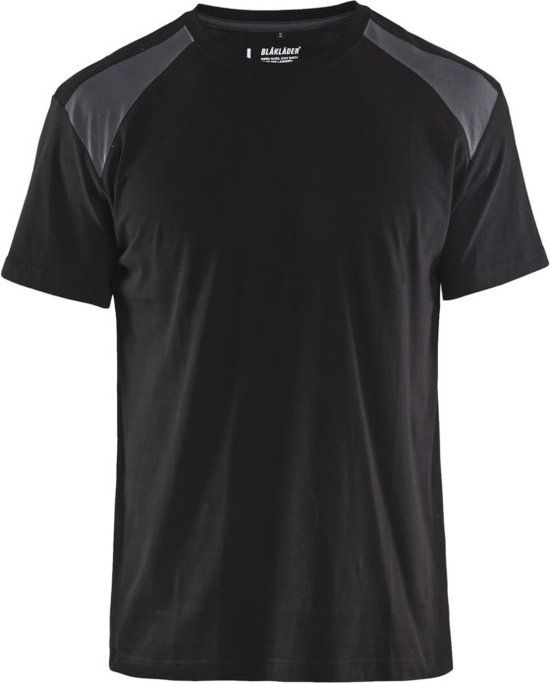 Blåkläder T-shirt bi-colour 3379-1042 - Zwart/Medium grijs - 4XL