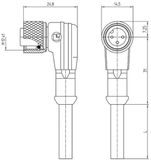 Lutronic 1121 Sensor/actuator connector, geassembleerd M12 Aantal polen (sensoren): 12 Koppeling, haaks 5.00 m 1 stuk(s)
