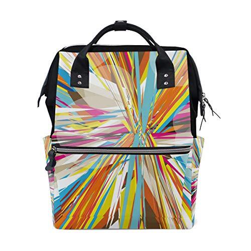 MONTOJ Abstract Colorful Mess canvas Reistas Campus Rugzak