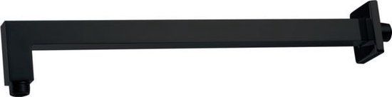 Best Design Nero-Tory Vierkant Wandarm - 40 cm - Mat Zwart - RVS
