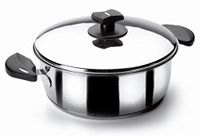 Lacor Menaje Professional. 88016, steelpan 16 cm met deksel van roestvrij staal.