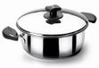 Lacor Menaje Professional. 88016, steelpan 16 cm met deksel van roestvrij staal.