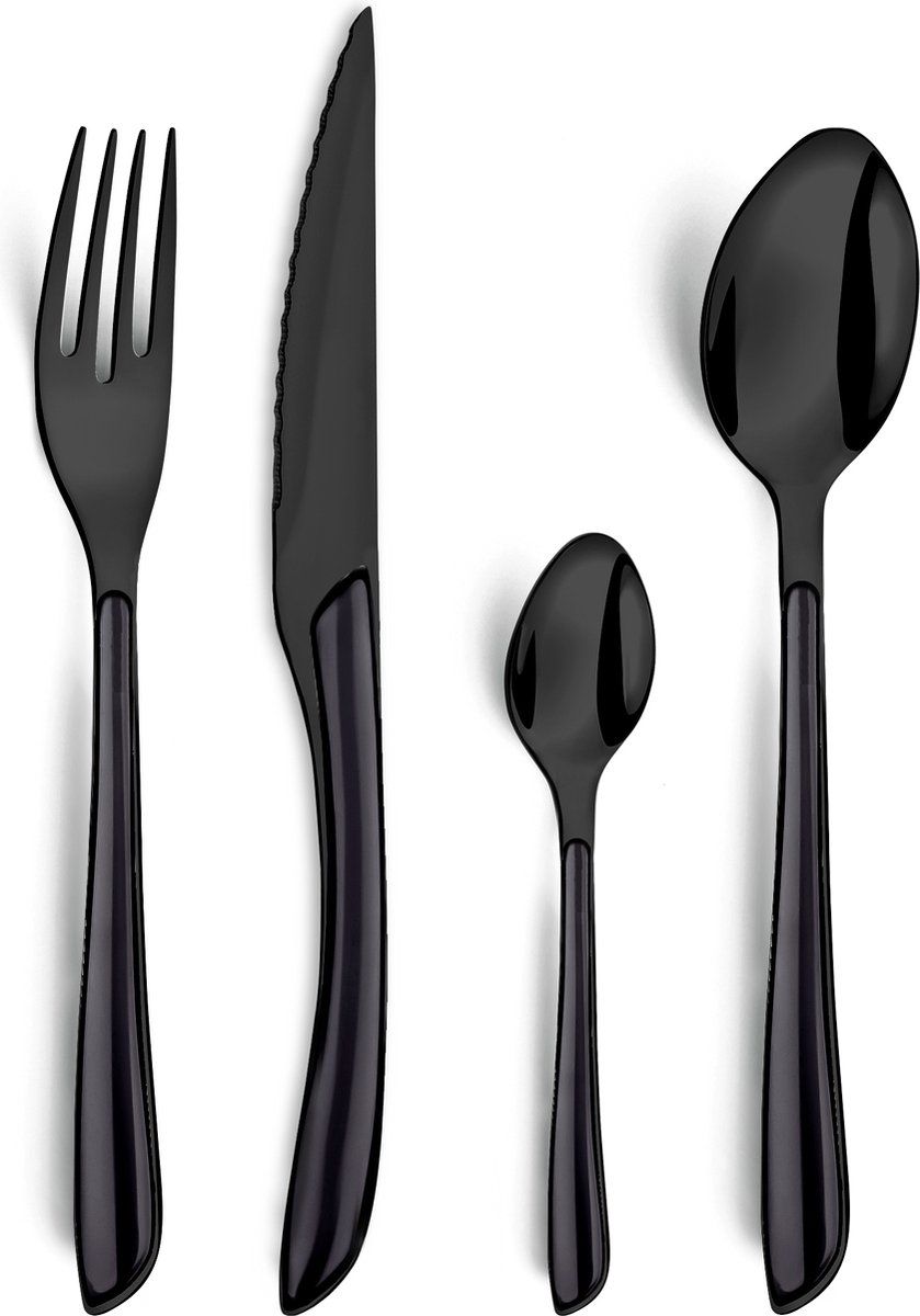 Amefa Eclat Lumino Zwart - 16 delige bestekset - 4 persoons