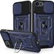 Techsuit Hoesje geschikt voor Apple iPhone 17e/16e - Camshield Back Cover - Blauw