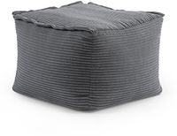 Lumaland Modulaire zitzak kruk - Corduroy serie | Indoor zitzak met zachte structuur, ideale bankmodules & voor poef | Bean Bag met vulling - voor woonkamer & Co. - 54x54x40 cm