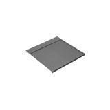 Emuca - Vloerbescherming voor keukenkast, bodembescherming M80, 767 x 580mm, dikte 16 mm, Plastic, Antracietgrijs