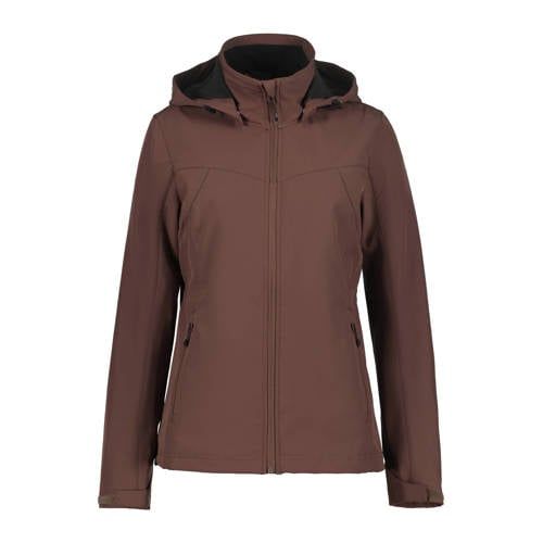 Icepeak Brenham softshell jas - donkerbruin